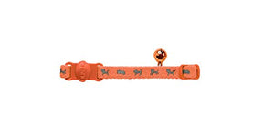 Cat Collar Neon Nylon Orange, Safety Click  Pack Of 3 | Hunter