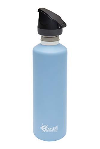CHEEKI 750ml Stainless Steel Leak Proof Sports Water Bottle (Surf)