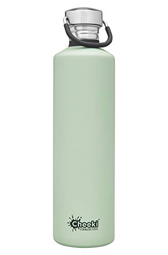 CHEEKI 1 Litre Stainless Steel Leak Proof Water Bottle With Life Time Warranty (Pistachio)