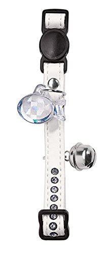 Cat Collar Modern Art Luxus Artificial Leather White/ White Pack Of 3 | Hunter
