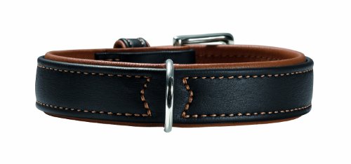 Collar Canadian Elk Nickel 30 Elkskin Black/Elkskin Cognac, 21-25 Cm | Hunter