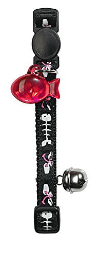 Cat Collar Fishbone Nylon Black  Pack Of 3 | Hunter
