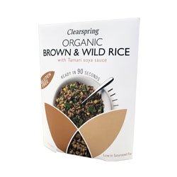 Clearspring Org Brown & Wild Rice w. Tama 250g X 4 (Pack of 4)