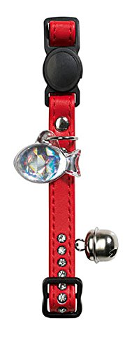 Cat Collar Modern Art Luxus Artificial Leather Red/Black Pack Of 3 | Hunter