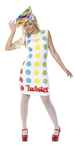 LICNSD TWISTER BOARD GAME FANCY DRESS COSTUME LADY -MEDIUM(Fits UK Dress Sizes 12 / 14)
