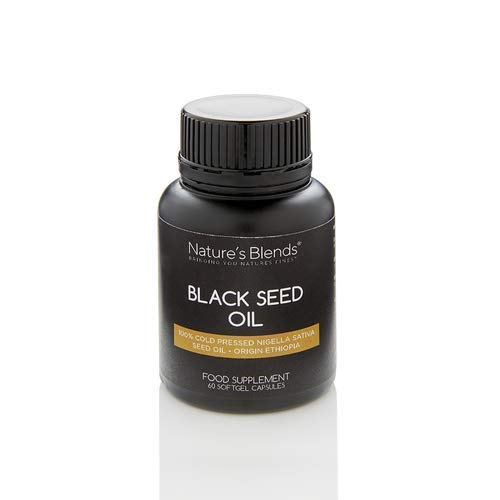 Nature's Blends bringing you nature's finest Ethiopian Strong Black Seed Oil 60 Softgel Capsules Halal