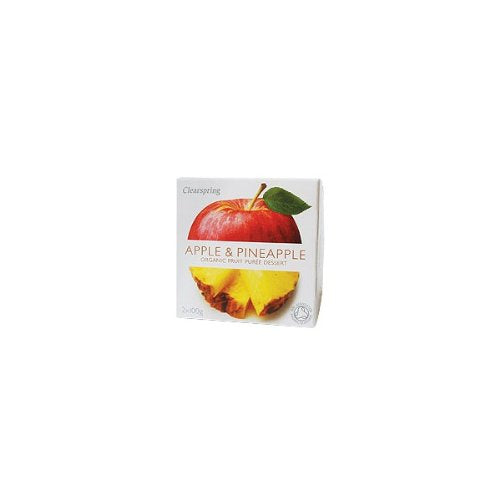 Clearspring | Apple & Pineapple Fruit Puree | 3 X 100G X 2