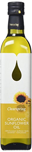Clearspring Organic Sunflower Oil 500ml (Pack of 3)