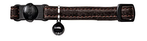 Cat Collar Cody Bison Leather, Dark Brown Pack Of 3 | Hunter