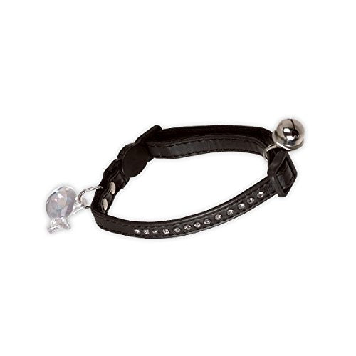 Cat Collar Modern Art Luxus Artificial Leather Black/Black Pack Of 3 | Hunter