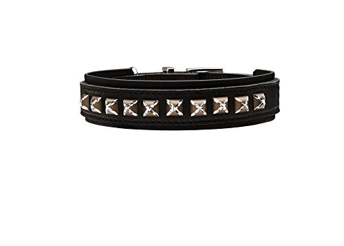 Collar Larvik Style Comfort, 35 Soft Genuine Cow Leather, Black/Black | Hunter