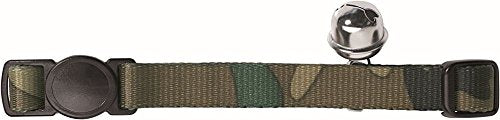 Cat Collar Camouflage Nylon Green, Safety Click  Pack Of 3 | Hunter
