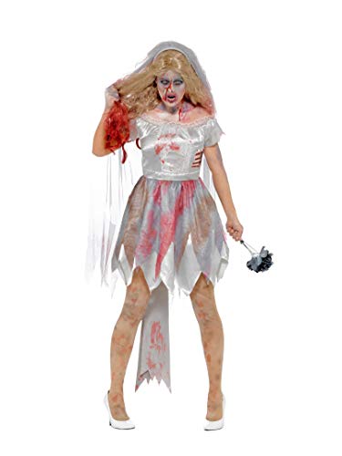 Smiffy's 44578M Deluxe Zombie Bride Costume (Medium)