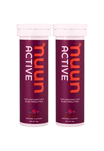 Nuun Active Effervescent Hydration Tablets with Electrolytes, Tri-Berry, Pack of 2 (Total 20 tablets)