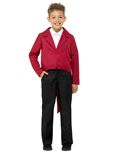 Smiffys 49741 Red Childs Tailcoat Fancy Dress Costume Large
