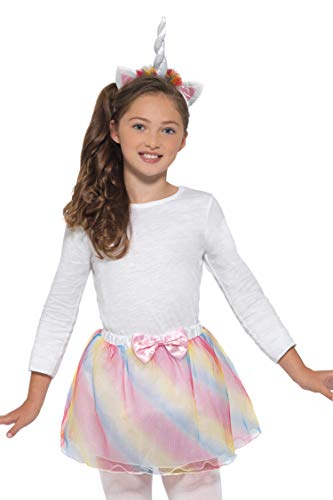Smiffy's 49721 Unicorn Kit, Girls, Multi-Colour, Medium, UK 7-9