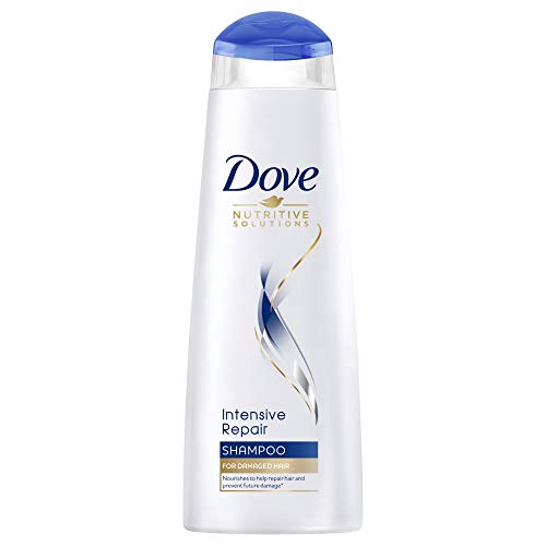 Dove Intense Repair, Cleansing and Vitalising Shampoo, Hair Care for Men and Women, Repairs and Moistuiriserises Damaged Hair, Softens and Cleans All Hair Styles and Colours (3 x 250 ml)