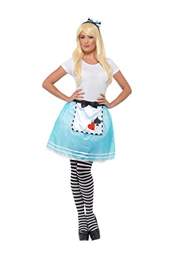 Smiffy's 47309 Wonderland Kit, Womens, Blue, X-Small - Large, UK 06-18