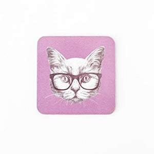 Cat Glasses Coaster