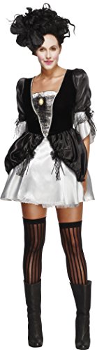 Fever Adult Women's Baroque Fantasy Costume, Dress with Peplums, Halloween, Size S, 33794