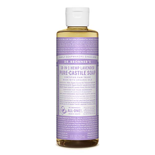 Dr. Bronner's Organic Lavender Pure-Castile Liquid Soap, 237 ml