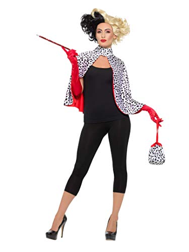 Smiffy's 47314 Deluxe Evil Madame Kit, Womens, Black/White, One Size