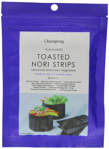 Clearspring Flavoured Toasted Nori Strips 13.5 g (Pack of 3)