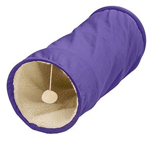 Cat Tube 26X60 Cm Purple/Plush Beige | Hunter