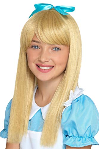 Smiffy's 48841 Wonderland Princess Wig, Girls, Blonde, One Size