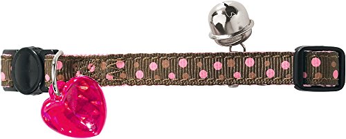 Cat Collar Dots Light Pink, With Bell  Pack Of 3 | Hunter