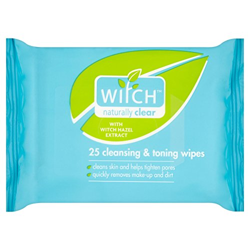 6 x Witch Naturally Clear 25 Cleansing & Toning Wipes