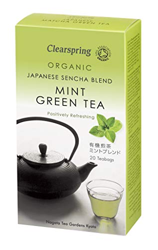 Clearspring Organic Japanese Sencha Blend Mint Green Teabags, 100g