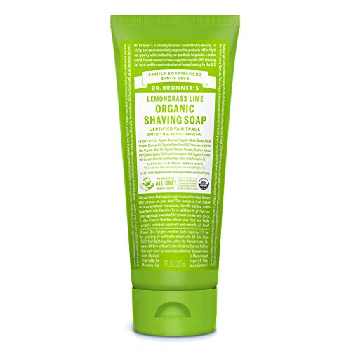 Dr. Bronner's Shaving Gel, Lemongrass Lime - 7 ounces