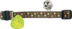 Cat Collar Dots Green, With Bell  Pack Of 3 | Hunter
