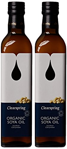 Clearspring Organic Soybean Oil 500 ml (Pack of 2)