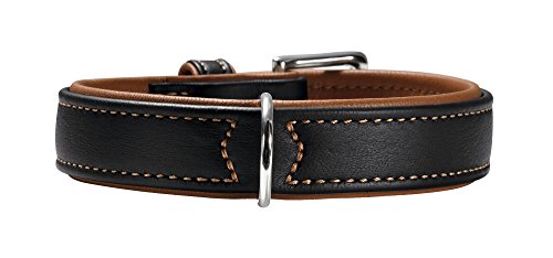 Collar Canadian Elk 55 Elkskin Black/Cognac, 42-48 Cm | Hunter