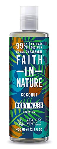 Faith In Nature Coconut Natural Shower Gel and Foam Bath, 400ml