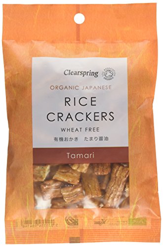 Clearspring Organic Japanese Tamari Rice Crackers, 50g (Pack of 6)