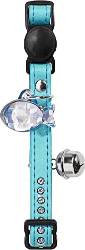 Cat Collar Modern Art Luxus Artificial Leather Turquoise/White Pack Of 3 | Hunter