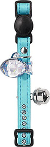 Cat Collar Modern Art Luxus Artificial Leather Turquoise/White  Pack Of 3 | Hunter