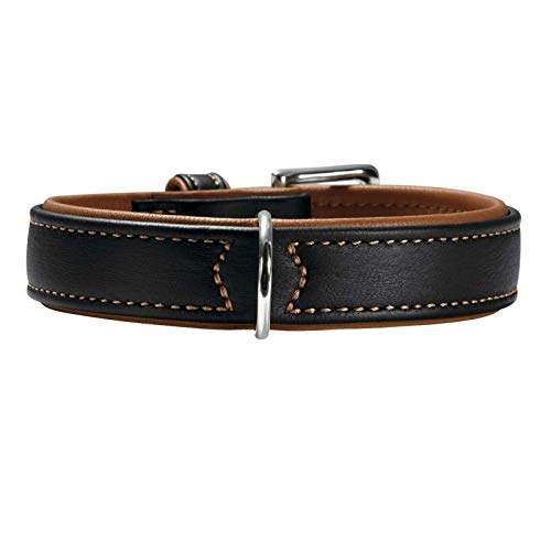 Collar Canadian Elk 65 Elkskin Black/Cognac, 50-56 Cm | Hunter
