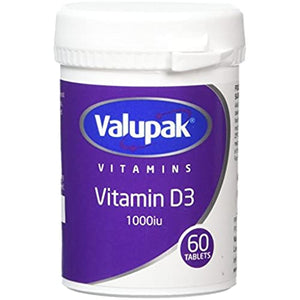 Valupak Vitamin D Tablets - 60 Tablets
