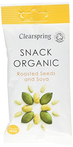 Clearspring Organic Roasted Seeds and Soya Snack, 40g (Pack of 15)
