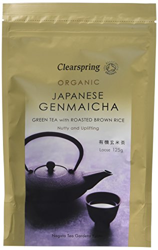 Clearspring Organic Japanese Genmaicha Loose Green Tea, 125g (Pack of 3)