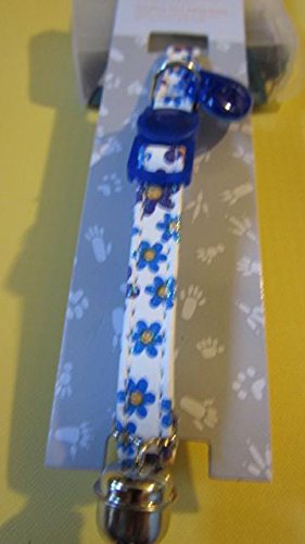 Cat Collar Spring Artificial Leather Blue, Safety Click  Pack Of 3 | Hunter