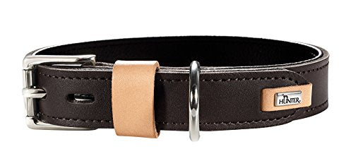 Collar Bombay 50 Genuine Cow Leather Black/Nappa Black | Hunter