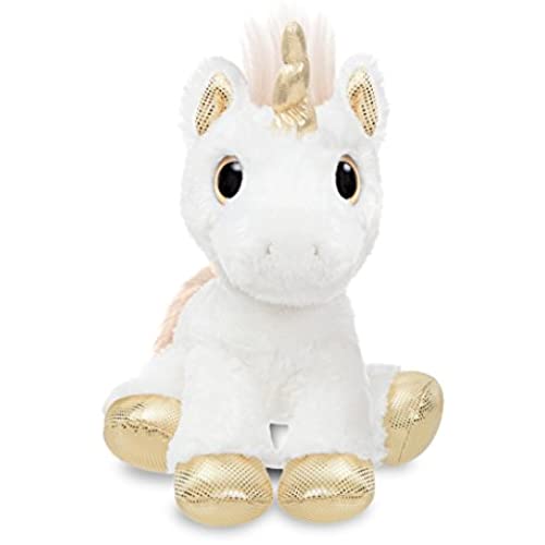 AURORA 60856 Sparkle Tales Star Unicorn Soft Toy, Gold, 12-Inch