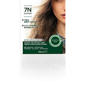 Herbatint Permanent Herbal Hair Colour Gel, 7N Blonde, 150 ml