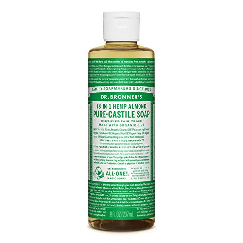 Dr. Bronner's Organic Almond Pure-Castile Liquid Soap, 237 ml