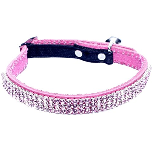 Cat Collar Cristal Princesse Fuchsia